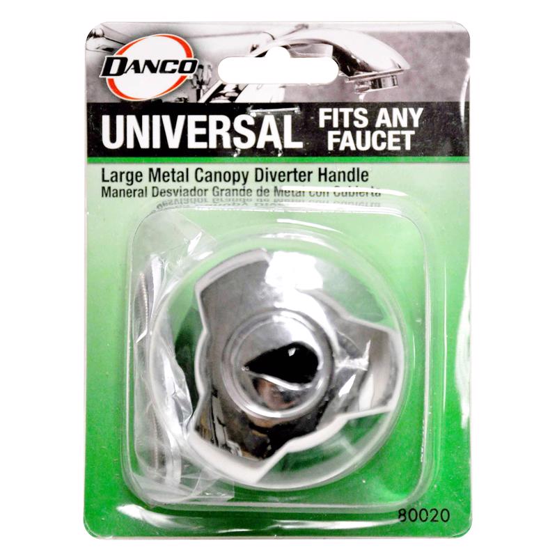 Danco 80020 Universal Metal Diverter Canopy Handle, Large, Chrome