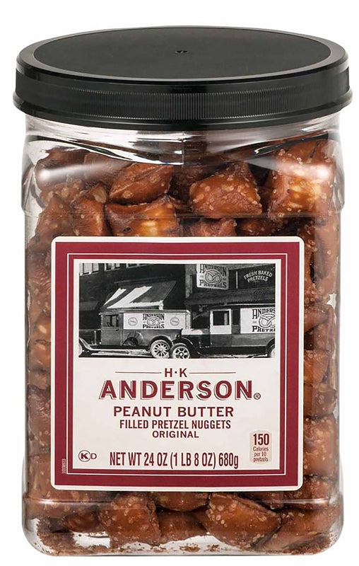 Anderson Bakery H.K. Anderson Peanut Butter Filled Pretzels 24 oz. Jar 689386