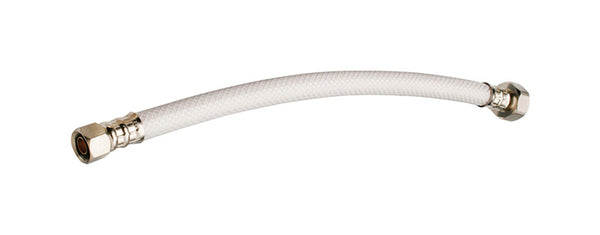 Plumb Pak PP23861 Ez Faucet Supply Tube, 3/8 X 1/2 in, Compression X Fip, 16 in L, Vinyl, 3/8&quot x 1/2&quot x quot
