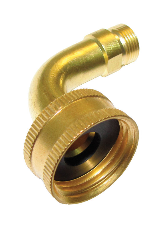 Plumb Pak PP84RB Elbow, for Use with Maytag, Amana, Kitchen Aid, Whirlpool and Jenn-Air Model Dishwashers, 3/8" x 3/4", Rubbed Brass