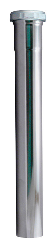 Plumb Pak PP13-12CP Extension Tube, 1-1/2 in Dia X 12 in L, Slip Joint, 22 Ga, Chrome Plated, Brass