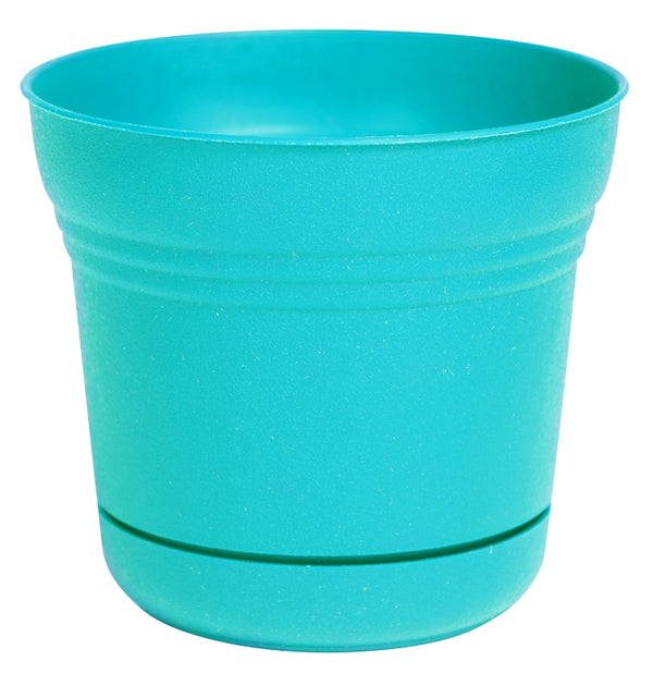 Bloem Saturn Planter with Saucer, 7", Calypso (SP0727) SP0726