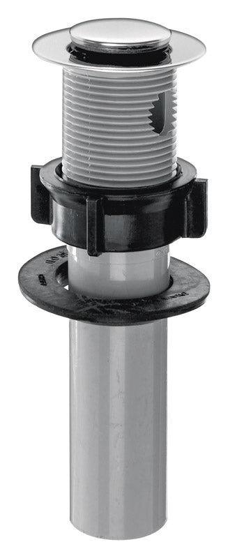 Plumb Pak PP55-1 1-Piece Po Plug Drain with Lift 'N Lok Top, 5 X 1-1/4 in, Plastic, Stainless Steel Rim