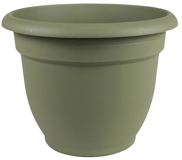 Bloem Ariana 16" Self-Watering Plastic Planter - Rolled Rim Indoor/Outdoor Garden Pot, Basil 20-56416