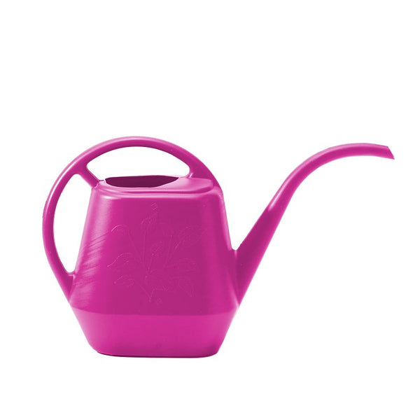 Bloem Aqua Rite 56 Fl Oz (.44 Gallon) Fuchsia Resin Watering Can for Indoor or Outdoor Use, Made in USA AW21-15