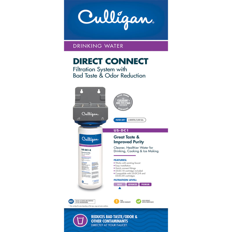 Culligan US-DC1 Under Sink Connect Drinking Water Direct Conn WTR System, White