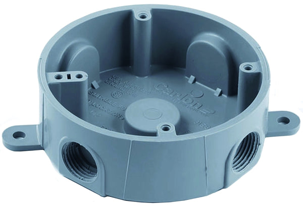 Carlon Pvc Round Outdoor Junction Box (e365dr)