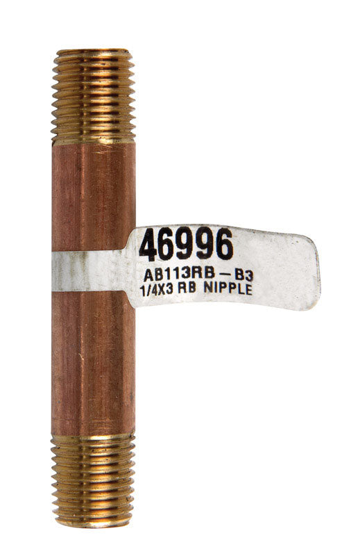 NIPPLE 1/4"X3"RBRS