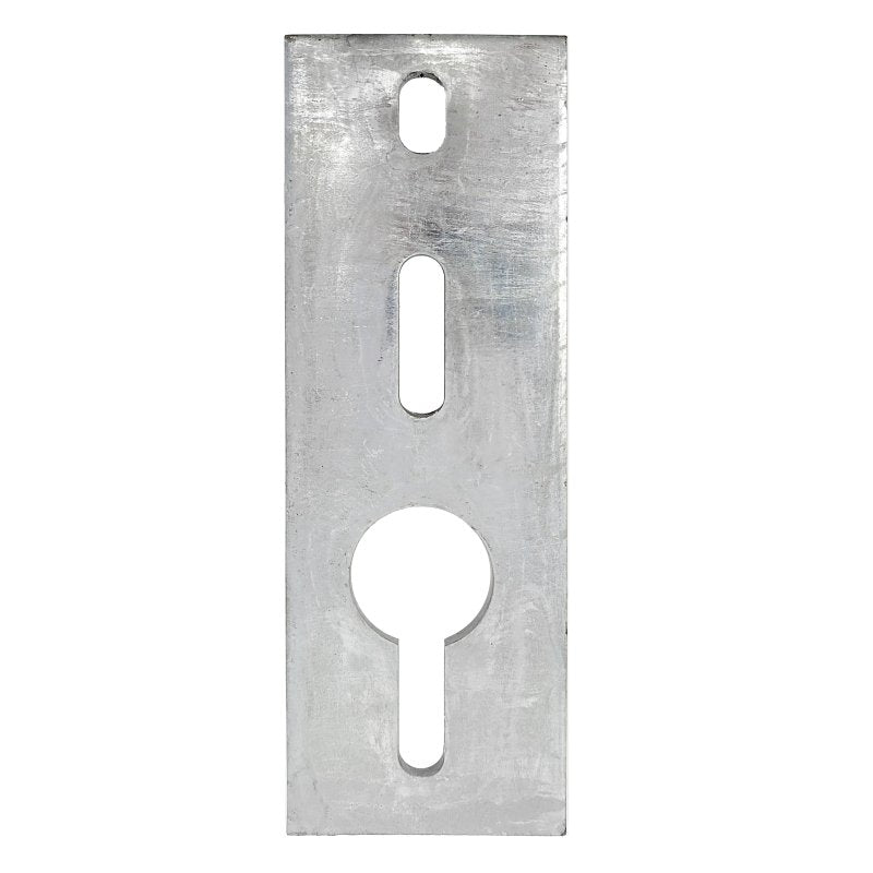 Multinautic 12003 Inside/Outside Anchor Chain Plate, Steel, Galvanized, for: 1/2 in Bolts