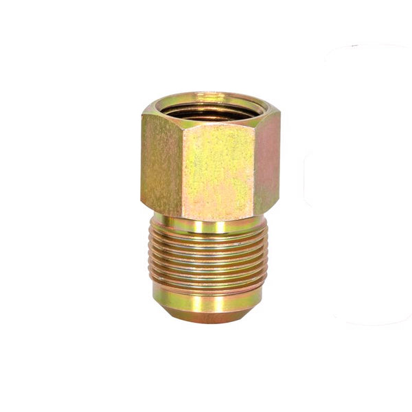 Eastman 1/2 Inch OD Flare x 1/2 Inch FIP Gas Fitting Adapter for Natural Gas and Liquid Propane, Zinc Plated Steel, 65728B