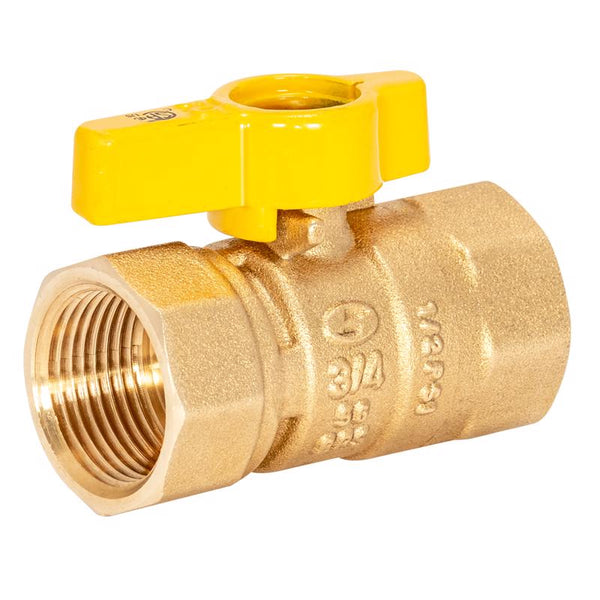 Eastman 3/4 Inch FIP Gas Ball Valve, Brass Connectors and Fittings for Natural Gas and Liquid Propane, 60011B