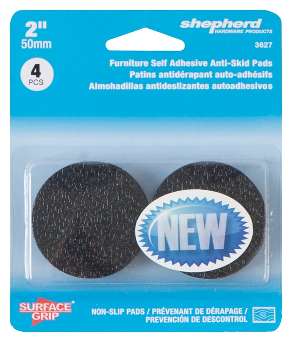 Shepherd Hardware 3627 2-Inch Surface Grip Adhesive Non Slip Pads, 4-Count