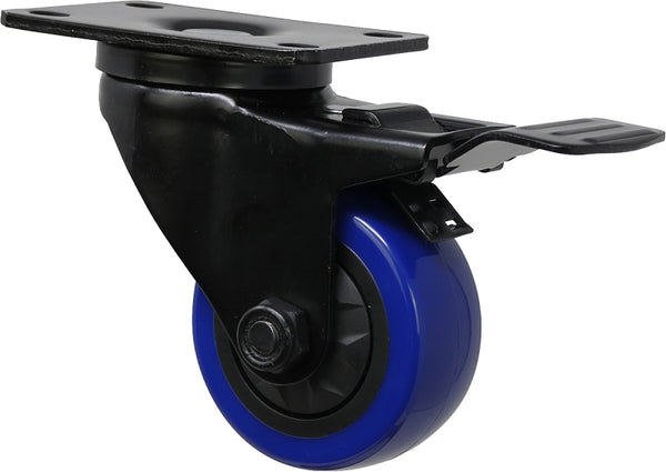 Shepherd Hardware 3661 Caster, Black/Blue