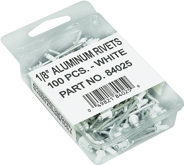 AMERIMAX HOME PRODUCTS 84025 1/8-Inch Rivets, White, 100-Pack