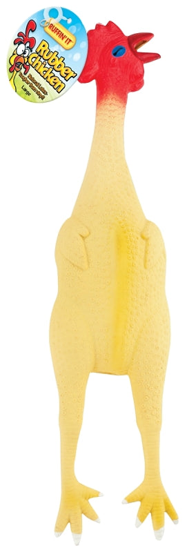 Ruffin' It Westminster Pet Products Westminster 17 Inches Latex Classic Rubber Chicken Toy 80527-2