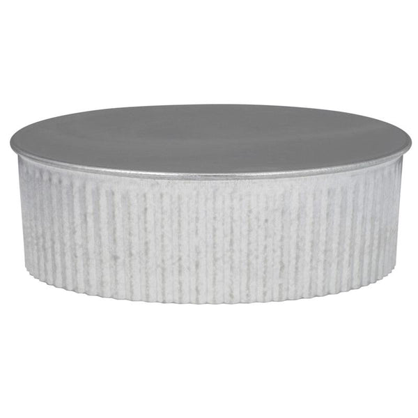 Imperial Manufacturing Furnace Pipe End Cap Flat 6 " Dia. Galvanized 30 Ga GV0735