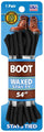 Shoe Gear Waxed Boot Laces, Black/Black, 54-Inch 1N311-34