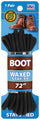 SHOE GEAR Waxed Boot Laces, Black/Black, 72-Inch 1N311-32