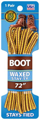Shoe Gear Waxed Boot Laces 72" Brwn/gold 1N311-02