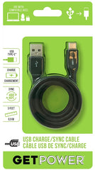 ARIES MFG GP-USB-USBC 3' Charger/Sync USB Cable