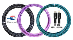ARIES MFG GP-XL-BRDC-L 10' USB-C Braided Cable - Quantity 1