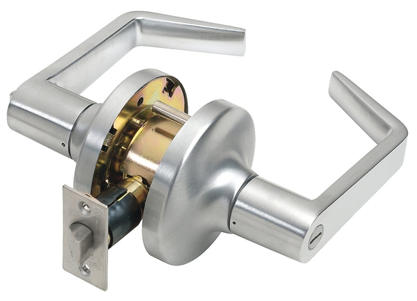 Tell Manufacturing CL100016 Brushed Chrome Privacy Lever Backset
