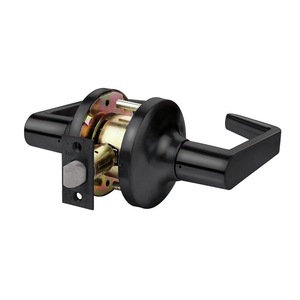 Tell Manufacturing CL102903 Passage Door Levers, Matte Black