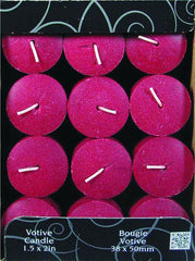 Candle-Lite 4520565 Juicy Black Cherries Votive Candle Burgundy