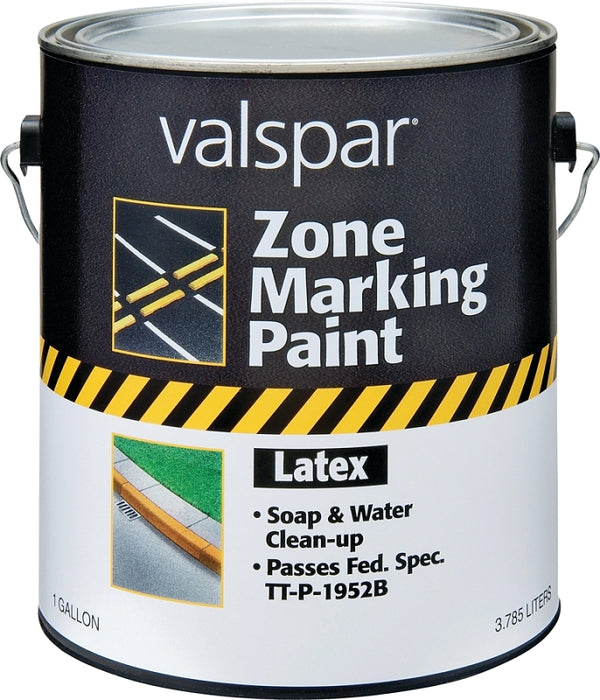 Valspar 24-136G Yellow Latex Zone Marking Paint - 1 Gallon