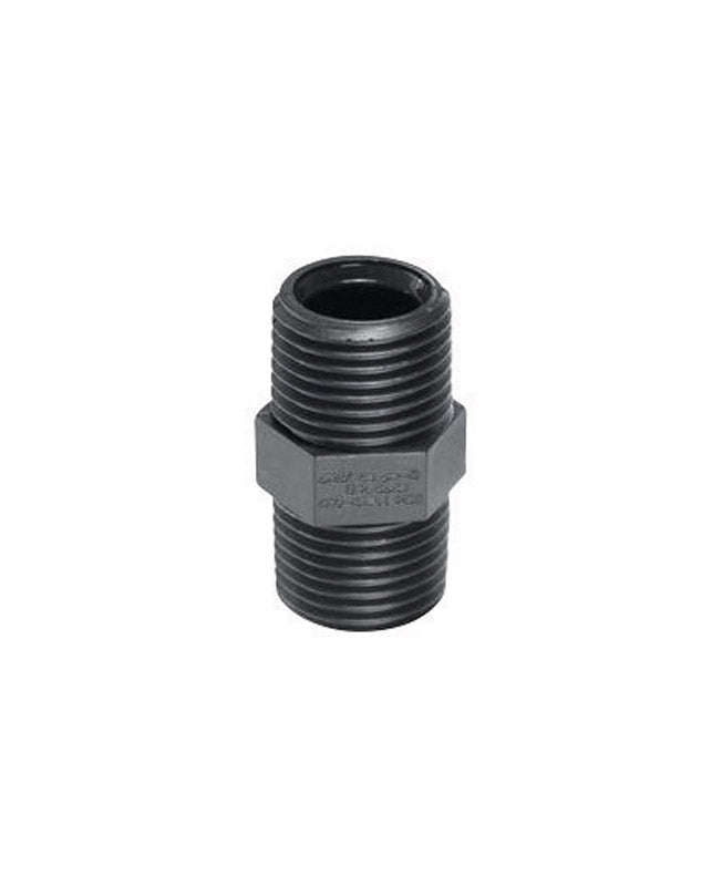 PEXLOCK 30952 Coupling 1/2" MPT x 1/2" MPT, Black