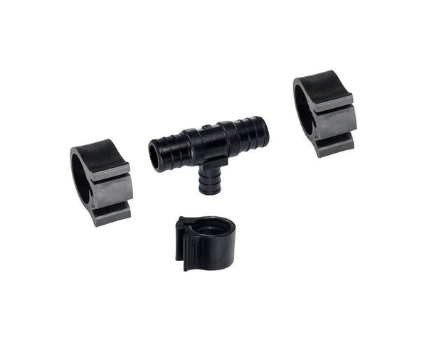 Flair-It PEXLOCK 30826 Reducing Tee, 3/4" x 3/4" x 1/2", Black