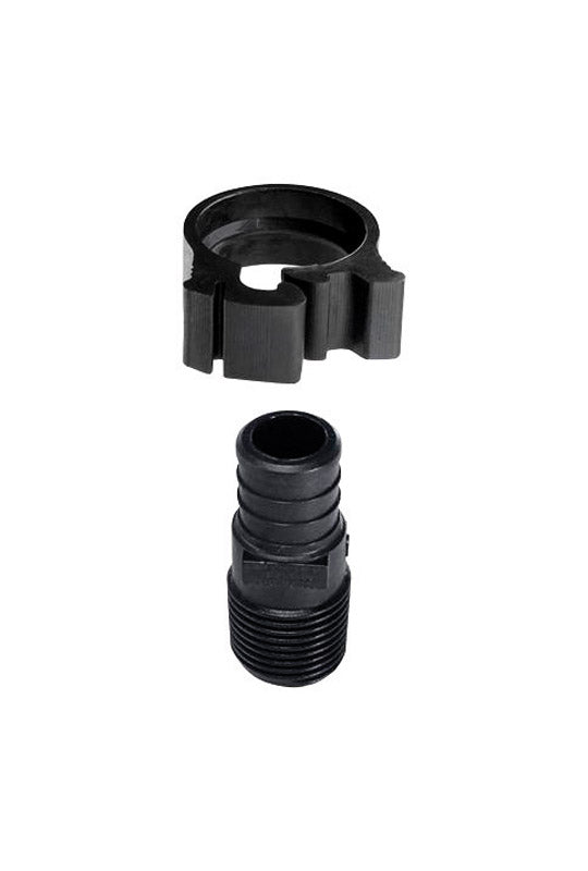 Flair-It PEXLOCK 30857 Male Adapter, 3/4" x 1/2MPT, Black