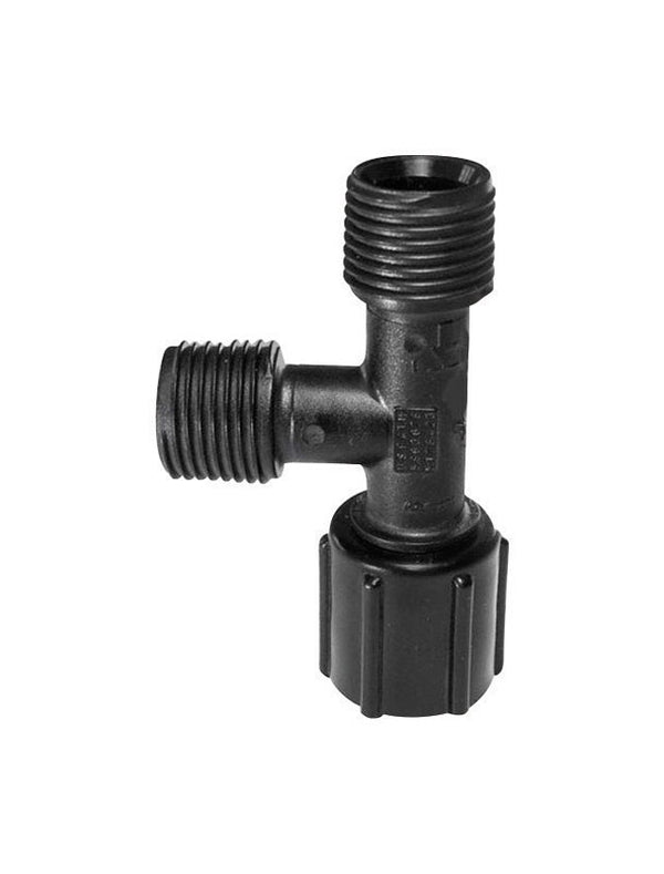 Flair-It PEXLOCK 30836 Pex Tee, 1/2" M x 1/2" BSP, SWV x 1/2" M, Black