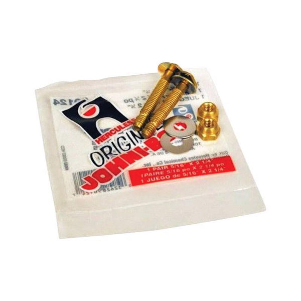 Oatey 90124, Small Closet Bolts Brass