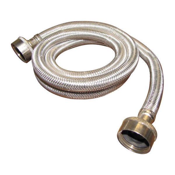 Plumb Pak PP23821 Washing Machine Hose, 3/4 In X 4 Ft, Fht, Stainless Steel, 48"