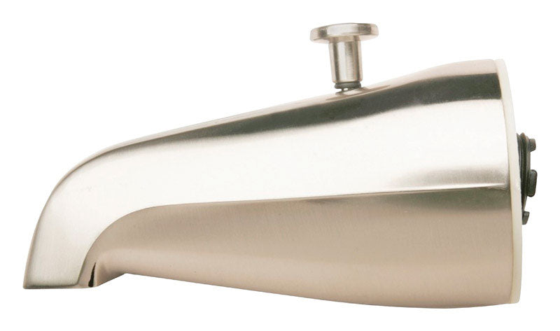 Plumb Pak PP825-31 3/4" IPS Polished Chrome Bathtub Spout with Diverter