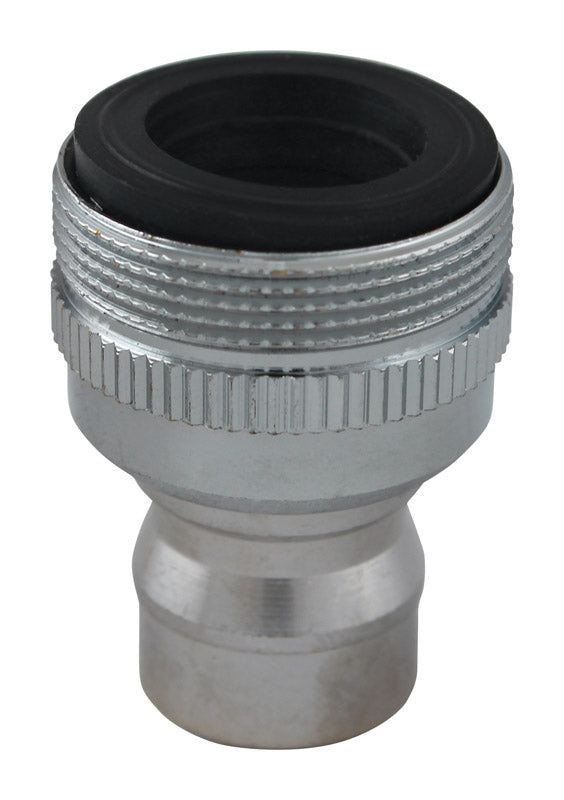 Plumb Pak PP800-6 Faucet Aerator Adapter with Small Diameter Nipple, Chrome Plated