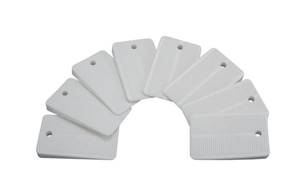 Plumb Pak PP836-55 Keeney Toilet Leveling Shims, Multi-Purpose Design for Furniture, Cabinets, and Tables, 8-Pack, White, 8 Count