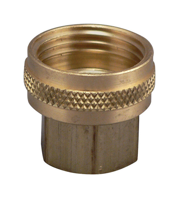 Plumb Pak PP850-65 Pp850 Swivel Garden Hose Adapter, 3/4 X 1/2 In, Fht X Fip, No Size, Brass
