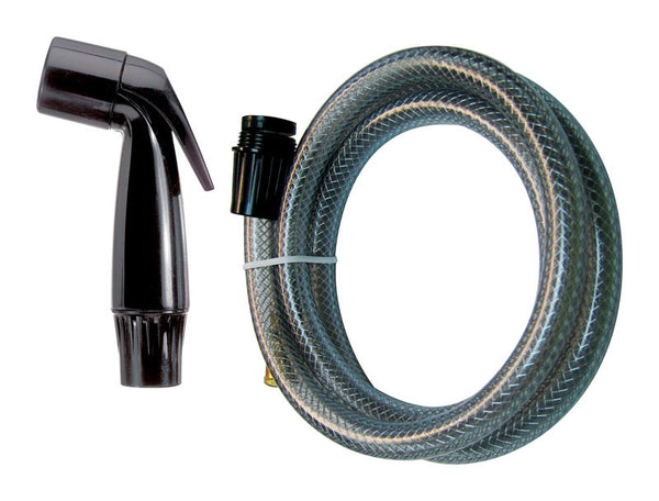 Plumb Pak PP815-4 Sink Sprayer, 53 in L, Plastic, Black
