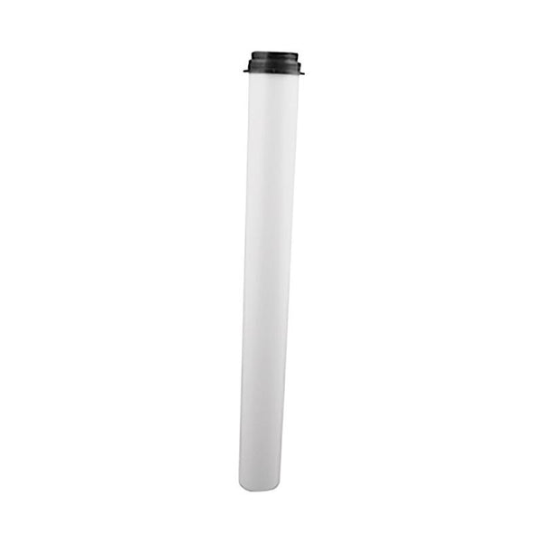 Plumb Pak PP835-61 Overflow Tube, 1-1/8 In Od X 10 In L, Plastic, 1 x 10/1-1/8 x 10, White