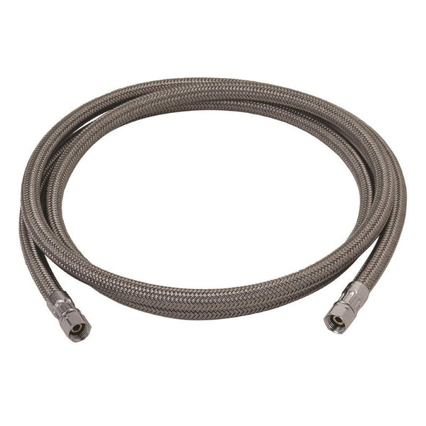 Brasscraft B0-72IM 1/4-Inch Comp by 1/4-Inch Comp by 72-Inch Ice Maker Connector, Rough Brass B0-72IM P