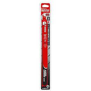 Diablo DS1208CFA3 12" 8TPI Amped Steel Demon Carbide Teeth Reciprocating Saw Blades for Thick Metal (3 Pack)