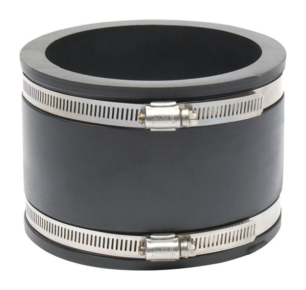 Fernco P1001-44 Flexible PVC Pipe Coupling for Clay to Clay Plumbing Connections
