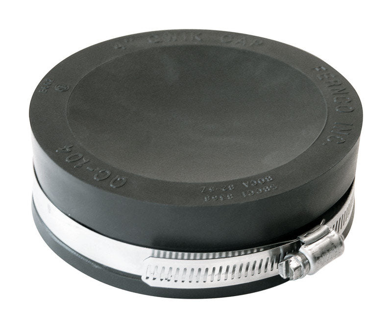 QC-104 Fernco 4-in. Flexible Cap