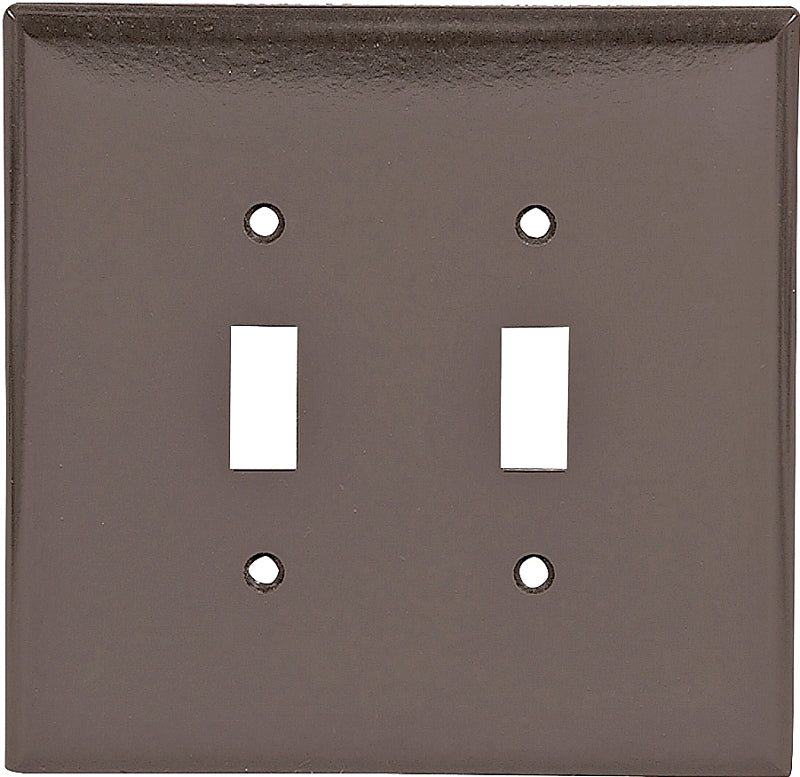 Cooper Wiring 2149b-box "2-gang" Jumbo Toggle Plate Brown (Pack of 10)