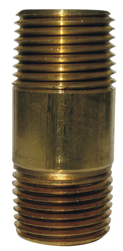 B & K Industries 462-020 3/8" x 2" Red Brass Nipple