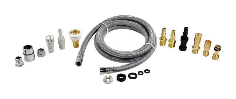 DANCO Kitchen Faucet Pull-Out Spray Hose Replacement Kit for Pullout Sprayer Heads | 57 inch Kink-Resistance Nylon Braided Faucet Hose (10912)