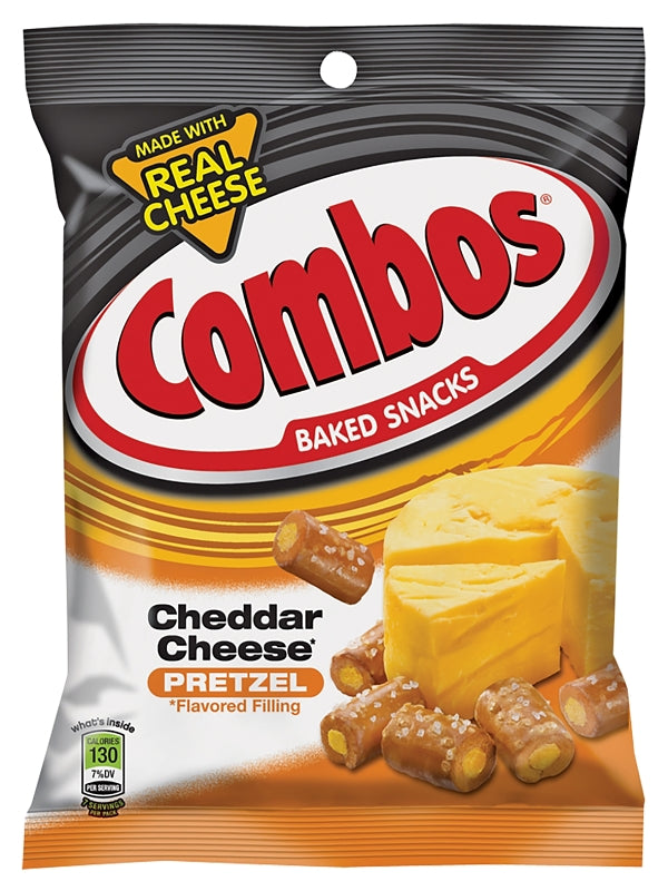 COMBOS Cheddar Cheese Pretzel Baked Snacks 6.3-Ounce Bag 568922