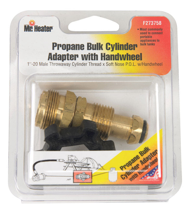 Mr. Heater Propane Bulk Cylinder Adapter with Handwheel